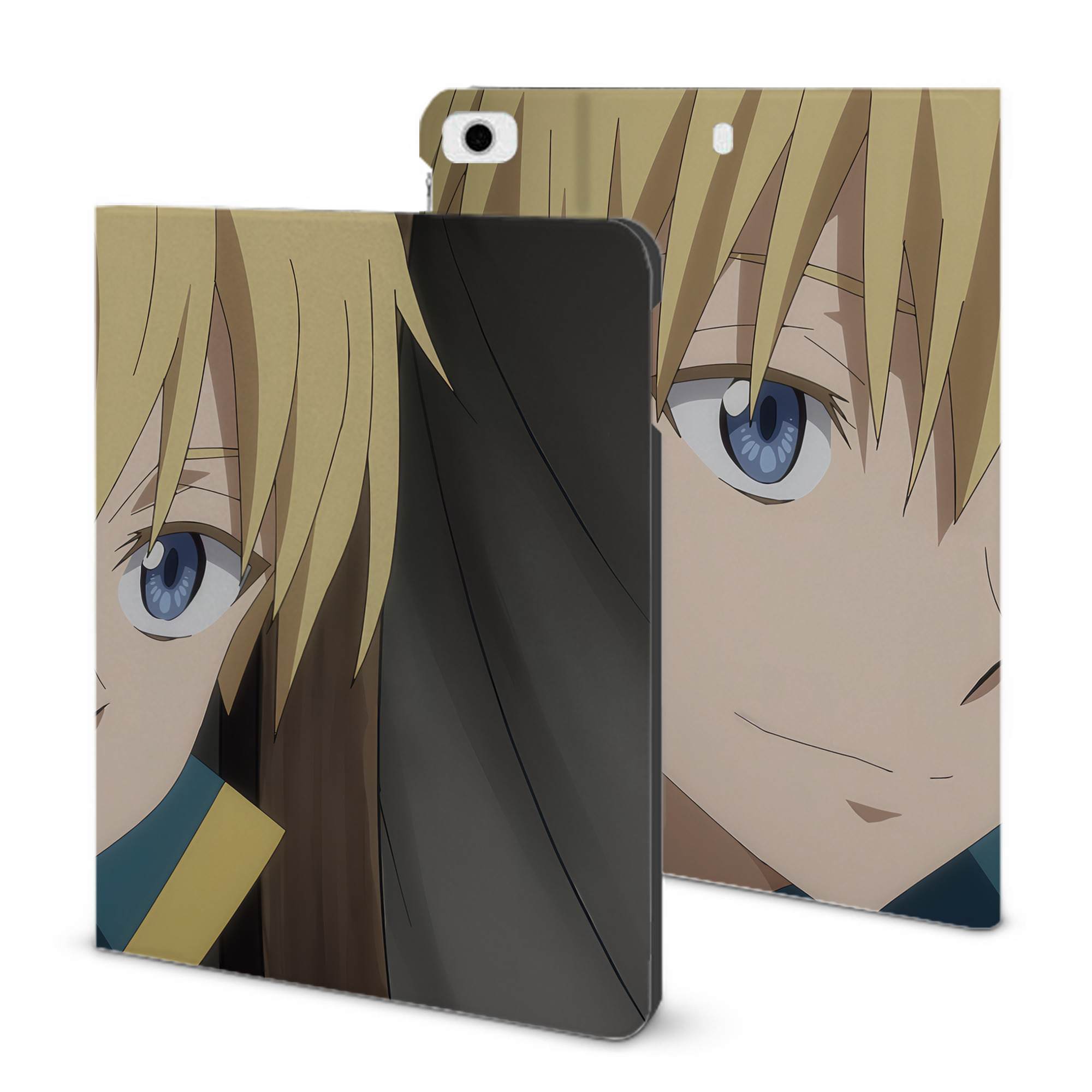 （画像用） 転スラ Regarding Reincarnated to Slime IPad ケース ブック型 PUレザー TPU 耐衝撃 軽量 薄型 ペン収納なし 全面保護 IPad 各モデル対応